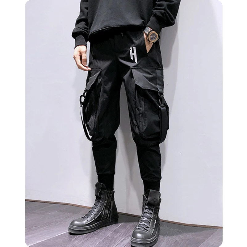 

Functional tooling beam foot height the three-dimensional large pocket of pants