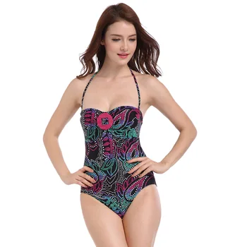 

bikini girl summer 2020 high-end color swimwear women enlarged size gather to show thin beach hot trilateral swimsuit