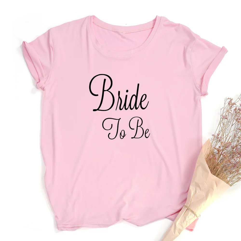 Bride Bachelorette Party Brides Team Maid of Honor Summer Women T-shirt Casual Wedding Female Tops Tees Camisetas Mujer vintage t shirts Tees