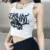 Sexy Punk Goth Crop Tops Women s Summer Skull Print Vest Top Black White Fashion Round Neck Sleeveless Slim Tank Top Mujer