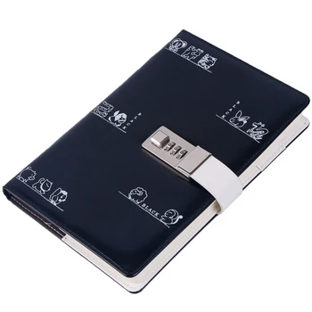 

A+A5 Diary with Lock Planner Refill Journal Traveler Agenda Agenda Password Book