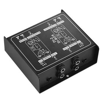 

Professional Performance Dual-Channel Passive Stereo Audio Converter For Electric Guitar Direct Injection Adjustable Adapter