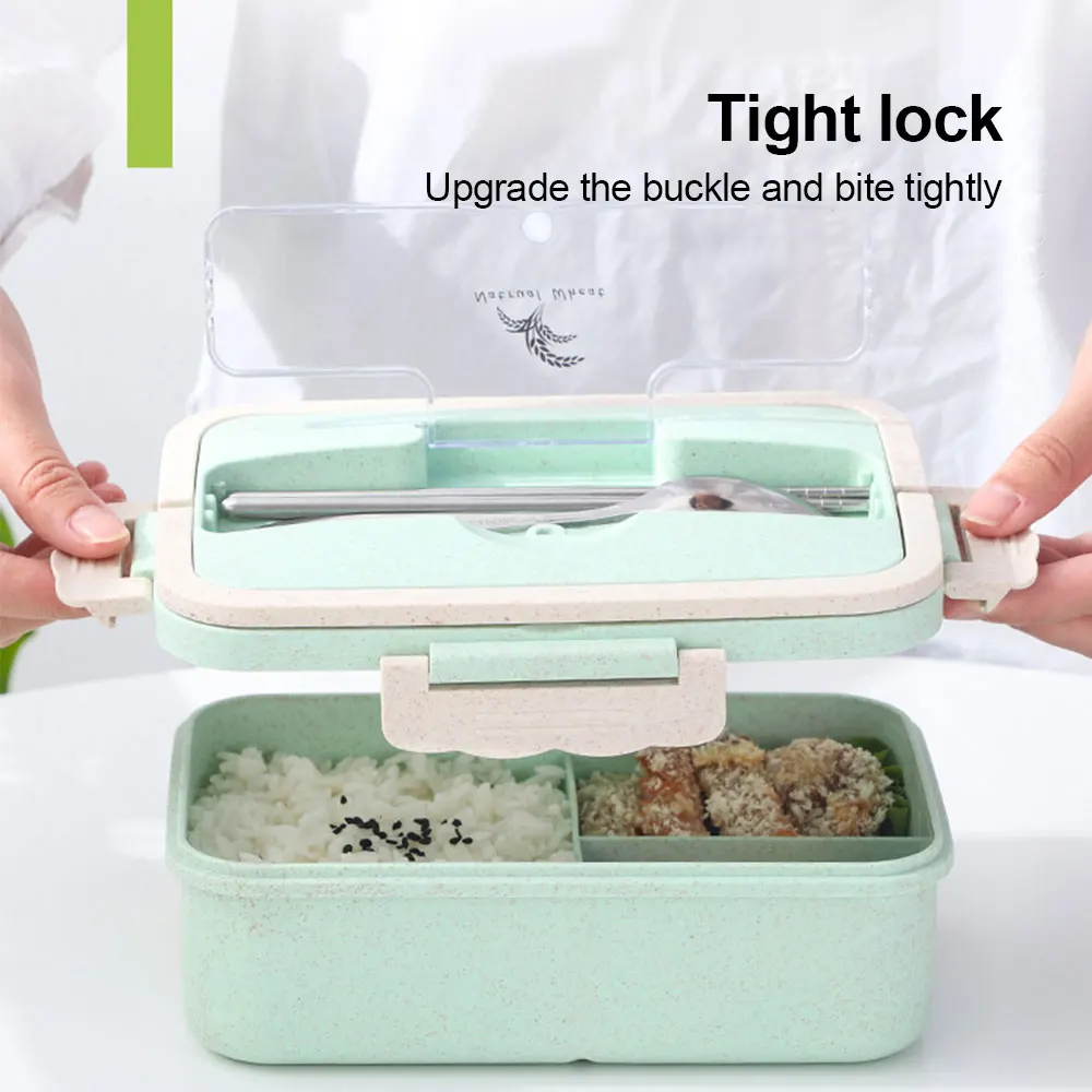 1000 мл ручной хвостовик ланч бокс Microwavable Bento box для детей пикника школы офиса переносной пищевой контейнер с посуда