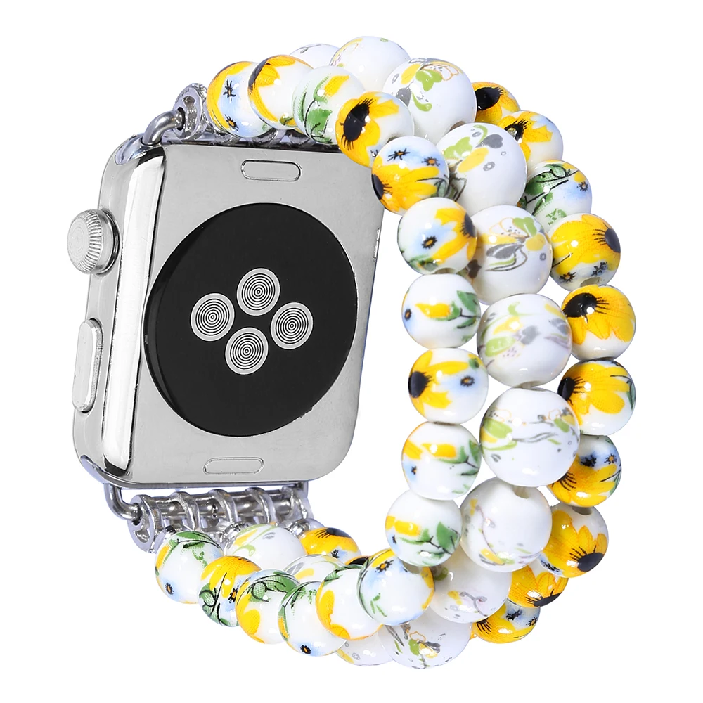 Керамический ремешок ручной работы для IWatch Series 4 5 44 мм 40 мм китайский стиль браслет для Apple Watch Series 1 2 3 Band 38 мм 42 мм петля