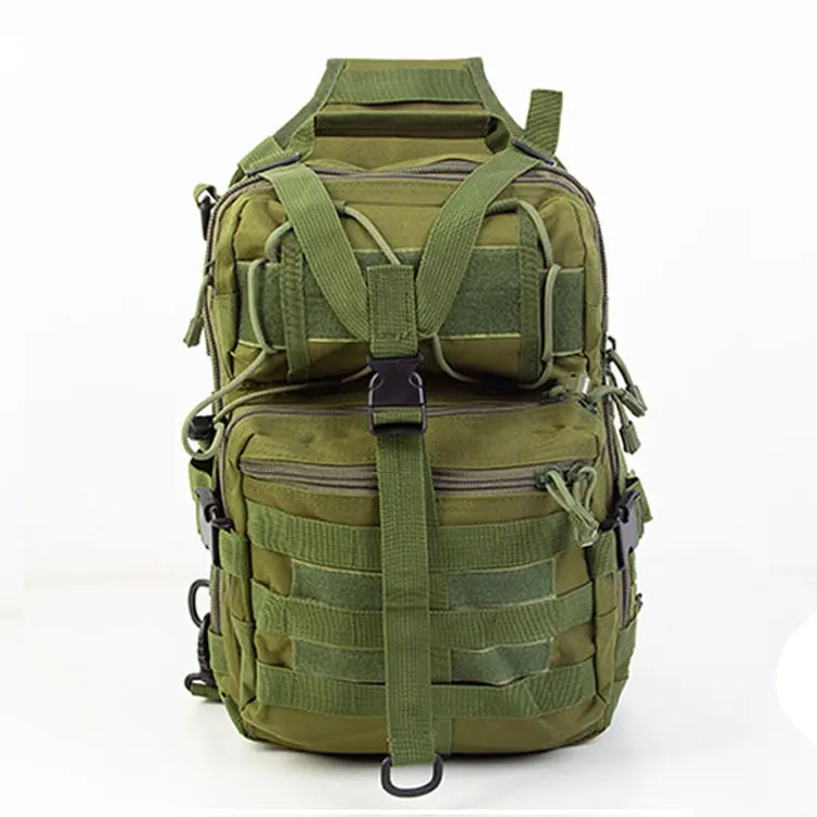 Тактический рюкзак военный слинг штурмовая сумка армейский Molle водонепроницаемый рюкзак Открытый Многофункциональный походный Кемпинг Охотничий пакет - Цвет: Army green