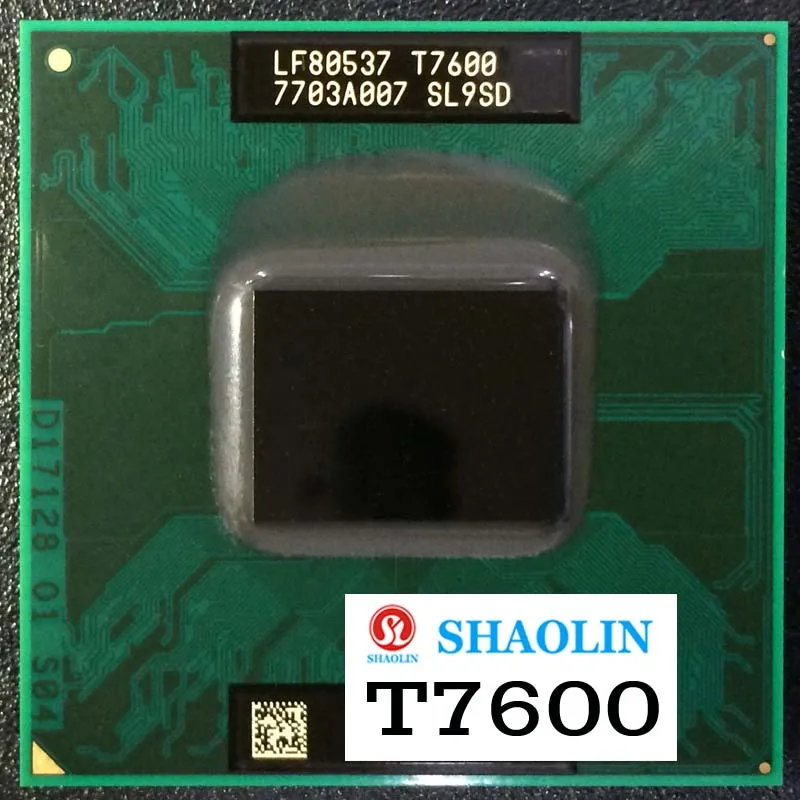 T7600 SL9SD 2 3 ГГц двухъядерный двухпотоковый ЦПУ процессор 4M 34 Вт Разъем M / mPGA479MT