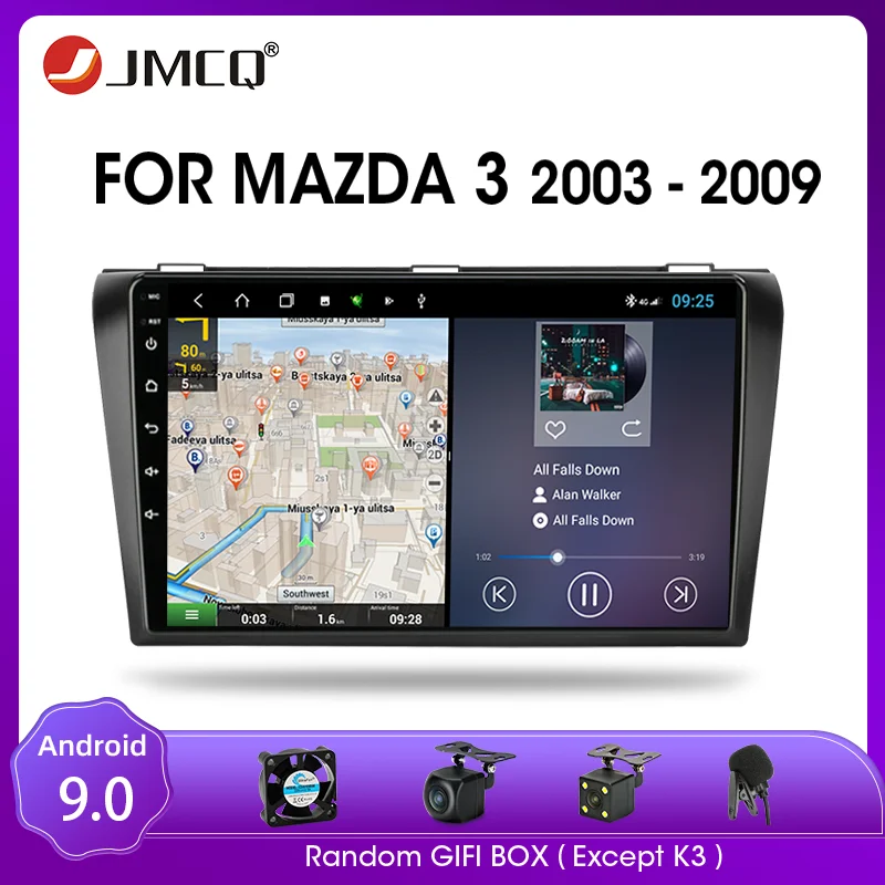 Автомобильный радиоприемник JMCQ Android 9 0 для Mazda3 Mazda 3 2003-2009 мультимедийный