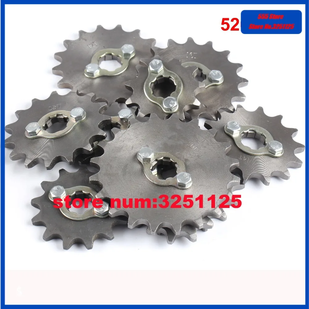 250ccc dirt pit bike atv quad buggy front chain sprocket 520 200cc motorcycle accessories part for zongshen loncin lifan kayo
