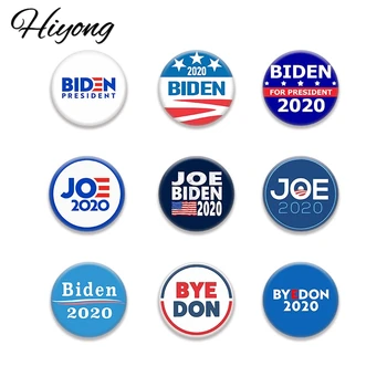 

Hiyong Plastic Badge 2020 Tinplate Pin America President Campaign Political Brooch Coat Jewelry Brooches Pin Badge Election Pins