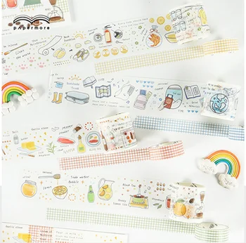 

1pcs/lot Washi Masking Tapes Small life series Decorative Adhesive Scrapbooking DIY Paper Japanese Stickers