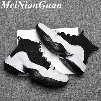 

Couple Slip on Sneakers Men Large Sizes Casual Shoes Male Thick Bottom Shoe Man High Top Socks Shoe Wild Summer Men's Shoes L11