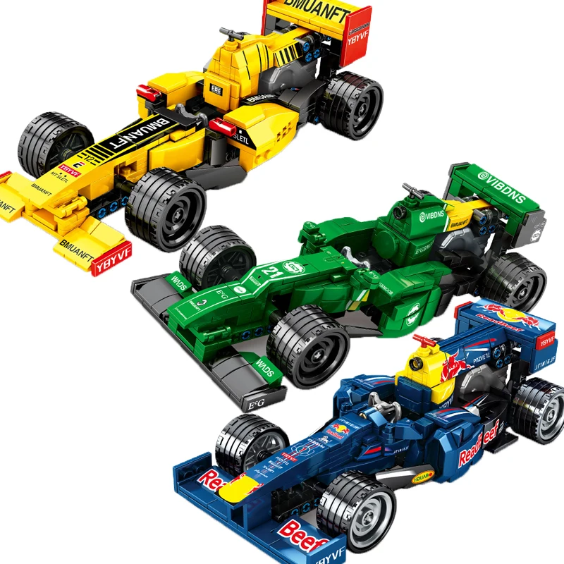 City Technic Renault Racing car строительный блок техника Pullback классические гоночные