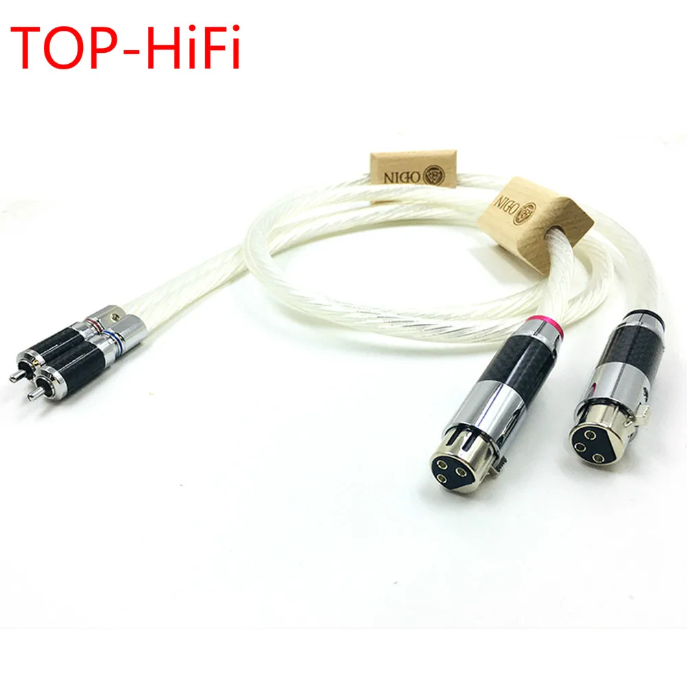 

Топ-HiFi родия покрытый RCA к XLR Балансирующий кабель Odin 2 кабель 2 RCA штекер к 2 XLR гнездовой кабель сбалансированные соединения шнур