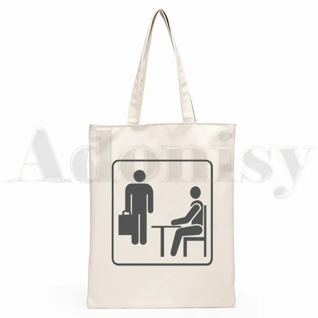 The Office TV Show Dunder Mifflin Paper Company Shoulder Canvas Bags Large Capacity College Harajuku Handbag Women Shopping Bag S