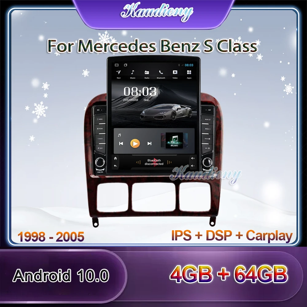 Автомагнитола Kaudiony мультимедийный плеер на Android 10 с экраном 9 7 дюйма GPS для Mercedes Benz