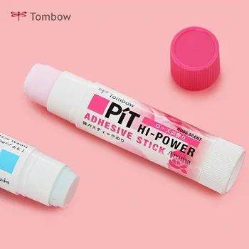 

1pc Japan Tombow Pit HI-POWER Aroma Solid Adhesive Stick with Fragrance High Viscosity Stationery Rose/ Daisy/Grapefruit Scent