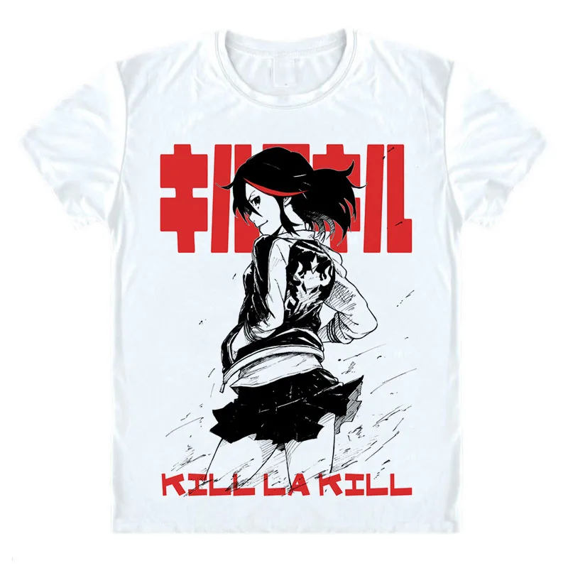 KILL la KILL футболка аниме KILL la KILL футболка Matoi Ryuuko Kiryuuin Satsuki Jakuzure Nonon Япония Аниме Косплей Костюм Рубашка