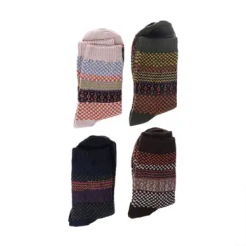 

4Pair Casual Mens Warm Winter Soft Thick Angora Cashmere Rabbit Wool Blend Socks