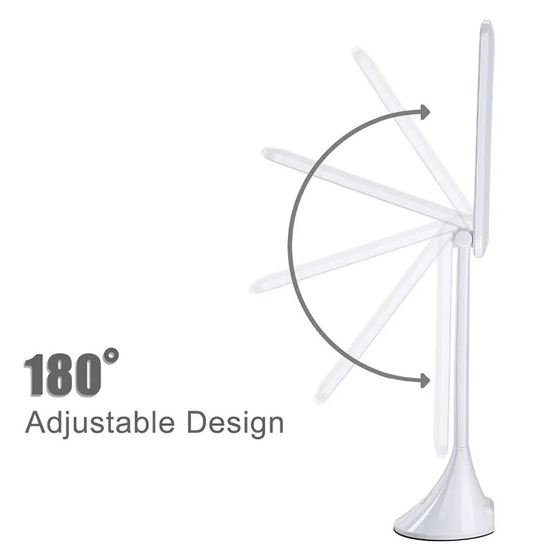 Eye Protect LED Table Light Touching 3 Level Dimmable Desk Lamp USB Chargeable Aluminum Alloy Folding Study Lamps