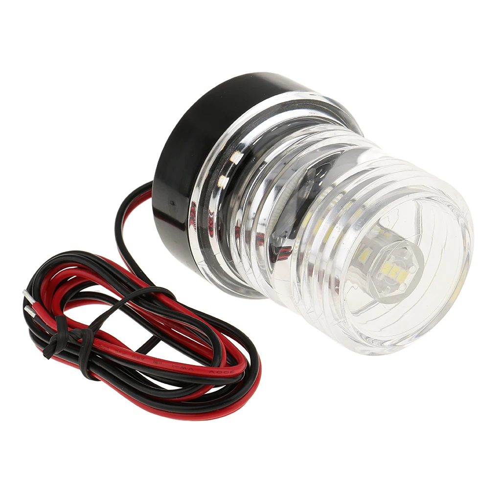 Boat Yacht All Round Anchor 360 Degree LED Daylight White Navigation Light Splashproof with Cable, 12V