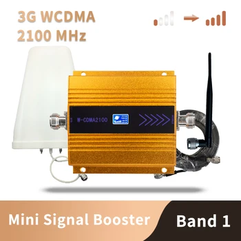 

WCDMA 2100 Mhz Signal Booster Cell Phone Mini Mobile Phone 3G Signal Repeater Signal Amplifier Antenna Kit