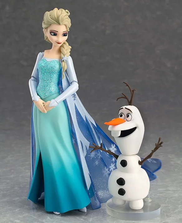 

2pcs/set Frozen Elsa princess Action Figure 6.5-13cm Joint can be move Posture Anime Decoration Figurine Toy model for children