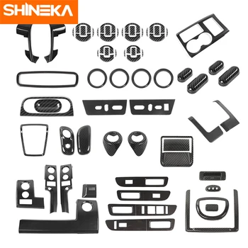 

SHINEKA Carbon Fiber Stickers For Ford F150 Car Interior Decoration Cover Accessories For Ford F150 Raptor 2009-2014 Car Styling