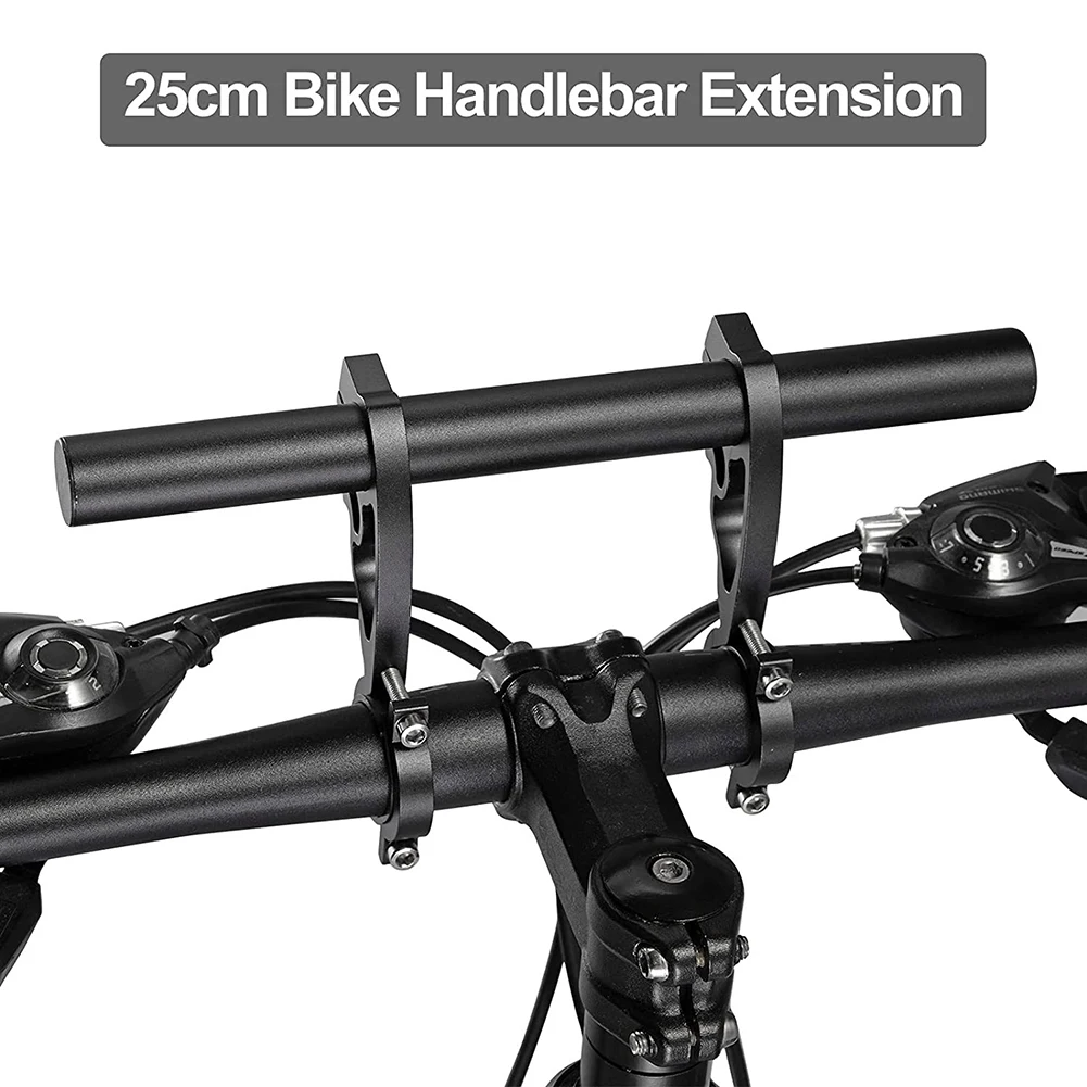 MTB Bike Flashlight Holder Handle Bar Bicycle Accessories Extender Mount Bracket 