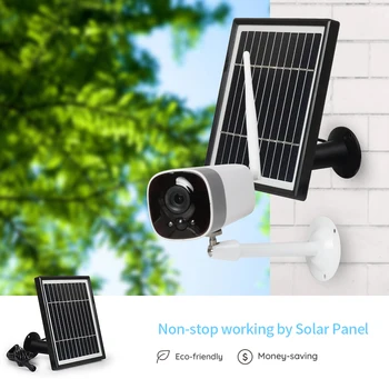 

LOOSAF1080P Solar Wi-fi Security Surveillance IP Camera Waterproof Night Vesion Intercom Wireless Indoor Outdoor Security Camera