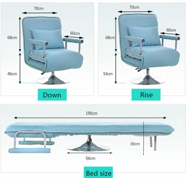 Rotating Sofa Bed Home Furniture For Living Room Fold Soft Sofas Computer Chair Multifunction Armchair High Quality Rotating Sofa Bed Home Furniture For Living Room Fold Soft Sofas Computer Chair Multifunction Armchair High Quality