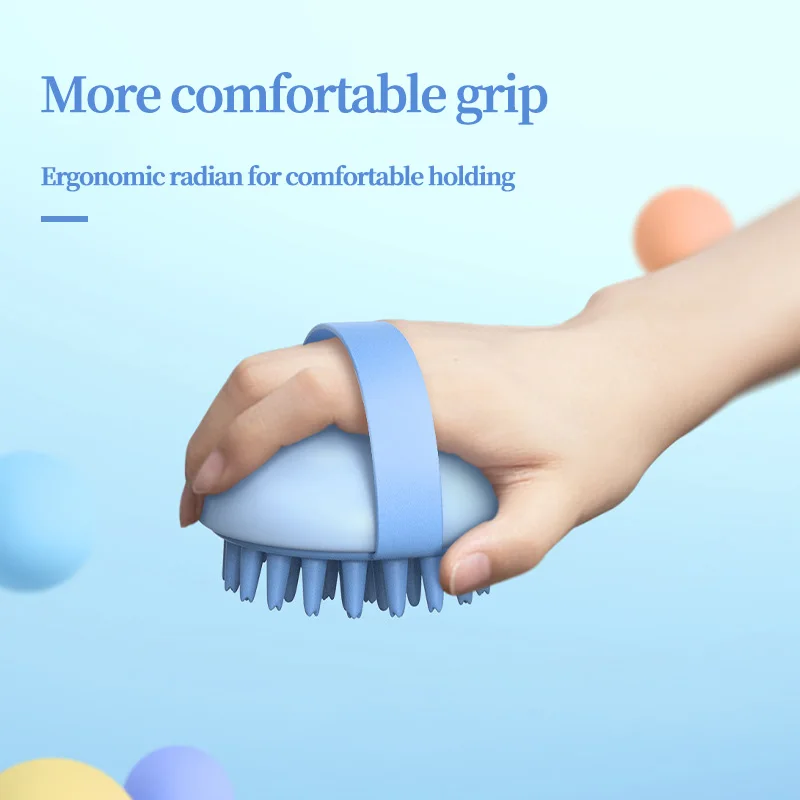 Shampoo Brush Adult Massage Brush Shampoo Hair Comb Scalp Head Silicone