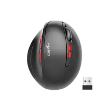 New Vertical 2.4G Wireless Mouse 2400DPI Adjustable USB Receiver Optical Computer Mouse Ergonomic Mice For PC Laptop Desktop