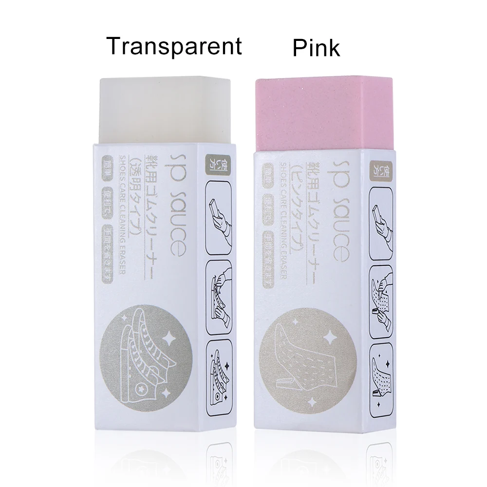 1 шт. прозрачный розовый резиновый ластик для чистки обуви 7*2 5*1 5 см средство ухода