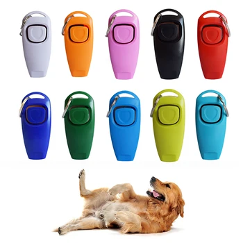 

10Colors Dog Training Whistle Clicker Pet Dog Trainer Click Puppy Aid Guide Obedience Pet Equipment Dog Products Pet Supplies