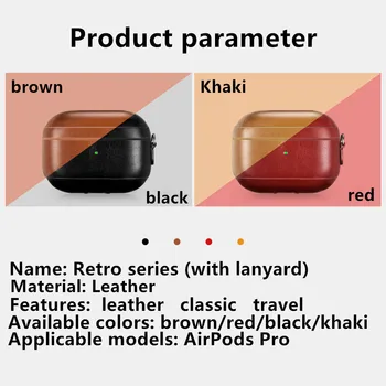 

Case for AirPods Pro Leather airpod Cover Luxyry Bumper Eapods Accessories Earphone Protector for Apple AirPods Pro Cases