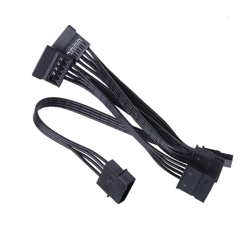 

4-Pin IDE Molex To 5 SATA Serial ATA Power Supply Adapter Cable 18AWG Wire