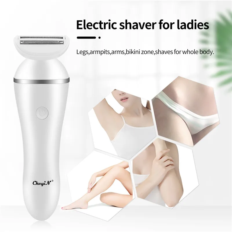 Depilação para Mulher Depilador sem Fio Remoção do Cabelo de Corpo Ckeyin Elétrico Lady Shaver Facial Indolor Inteiro Recarregável Navalha 51 2 elétrico lady shaver facial indolor remoção do