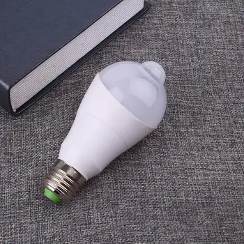 

Home E27 7W LED Body Sensor Elbow Rotate Bulb Light Lamps White AC85-265V