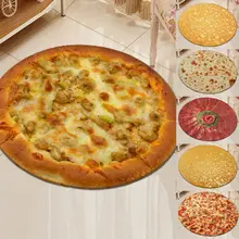 Творческий комфорт Еда творения пиццы/Burrito/нарезанный мясной ролл Одеяло круглый Ванная комната ковролин Одеяло-кукуруза и муки ковер 40/60/90 см