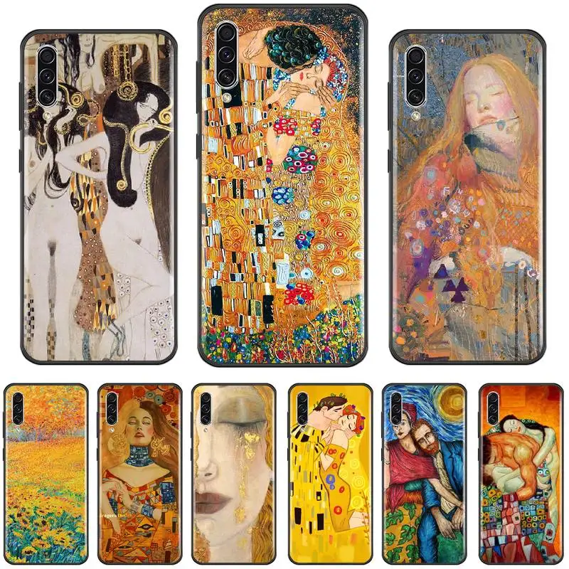 Чехол для телефона Kiss by Gustav Klimt kiss art Bling Samsung Galaxy A 3 6 7 8 10 20 30 40 50 70 71 10S 20S 30S 50S PLUS |