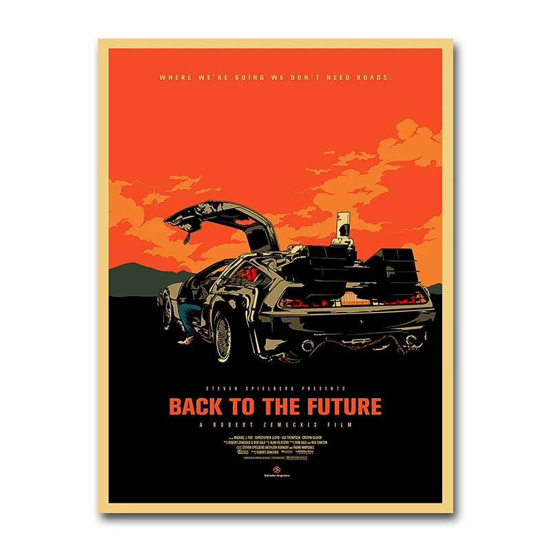 Back To The Future Movie Poster Vintage Print Silk Art Painting Artwork Wallpaper Wall Picture For Living Room Decoration 001 Painting Calligraphy Aliexpress