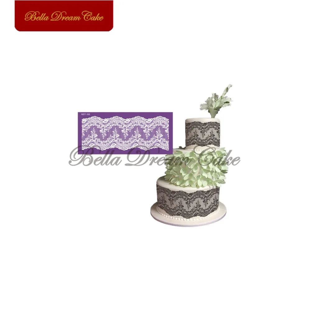 

Flower Lace Design Cake Stencil Fondant Wedding Mesh Stencils Fabric Cake Mould Cake Decorating Tool Bakeware