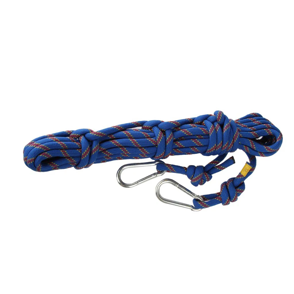 Multi-purpose 10M 10mm Outdoor Climbing Rope Climbing Safety Rescue Rope