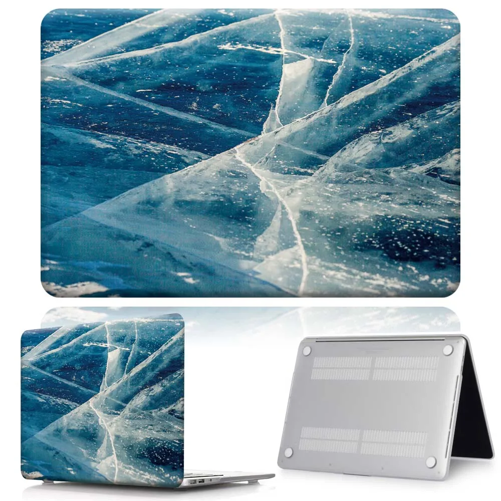 blue marble KK& LL для Apple MacBook Air Pro retina 11 12 13 15/Pro 13 15 жесткий чехол для ноутбука с сенсорной панелью+ клавиатура+ Защитная пленка для экрана - Цвет: blue marble