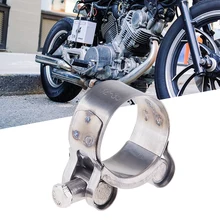 32-55 мм набор зажимов для выхлопной трубы мотоцикла с треугольным зажимом и фланцем, быстросъемный зажим из нержавеющей стали, зажим для выхлопной трубы, аксессуары для мотоциклов 32-55 мм набор зажимов для выхлопной трубы мотоцикла с треугольным зажимом и фланцем, быстросъемный зажим из нержавеющей стали, зажим для выхлопной трубы, аксессуары для мотоциклов