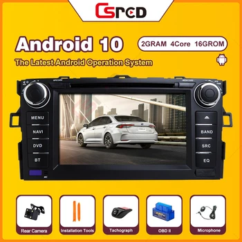 

Csred DVD CD Auto Radio Player For Toyota Auris Altis Corolla 2012 2013 Year GPS Navigation Car Multimedia SWC 2din IPS Screen