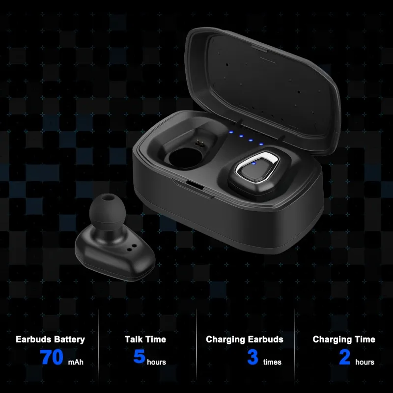 A7 TWS беспроводные Bluetooth наушники бинауральные стерео наушники с зарядным устройством для ноутбука/ПК/планшета для iphone Android