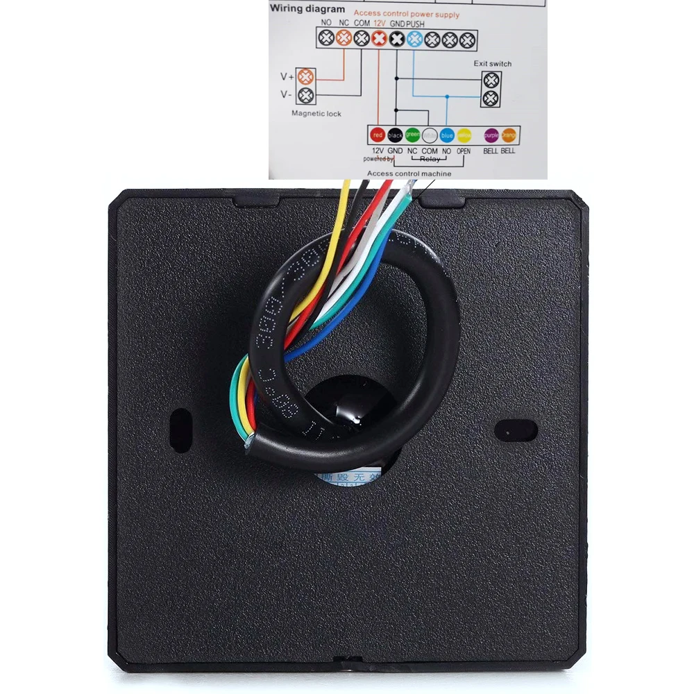 IP68 Waterproof RFID Access Control Reader 125Khz with Backlight 5000 User Capacity Keypad for Secure Entry Systems