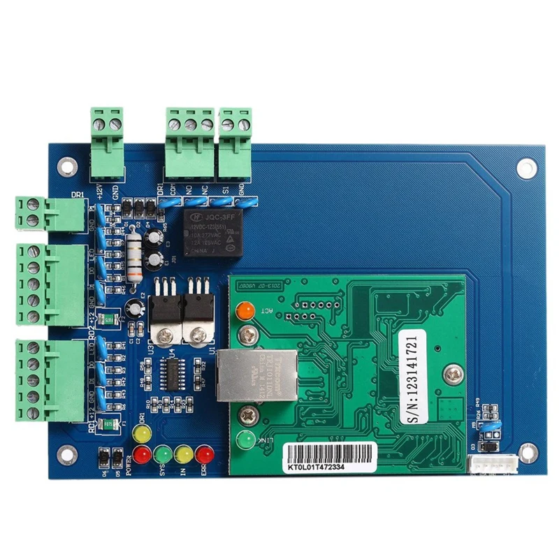 

Hot 3C-Professional Wiegand 26 Bit Tcp Ip Network Access Control Board With Software For 1 Door 2 Reader