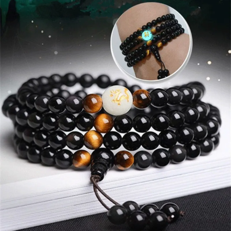 Sleep Aid Magnetic Therapy Obsidian Bracelet Original FREE Shipping 